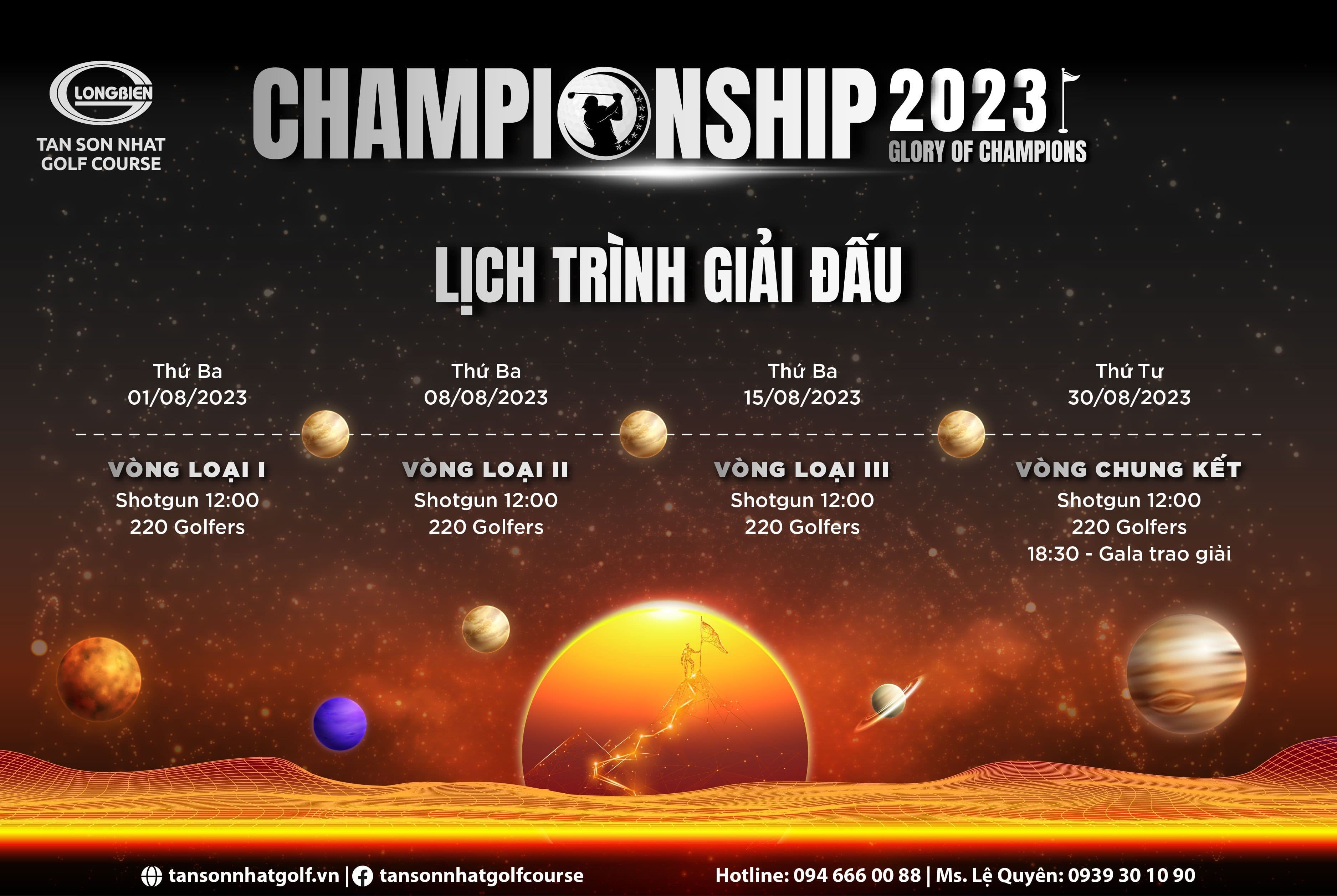 GLORY OF CHAMPIONS 2023 - GIẢI GOLF THƯỜNG NIÊN TAN SON NHAT GOLF COURSE CHAMPIONSHIP